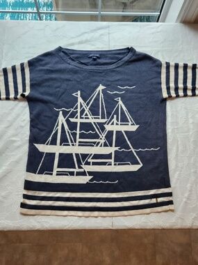 Tommy Hilfiger Nautical Sailboat Sweater.